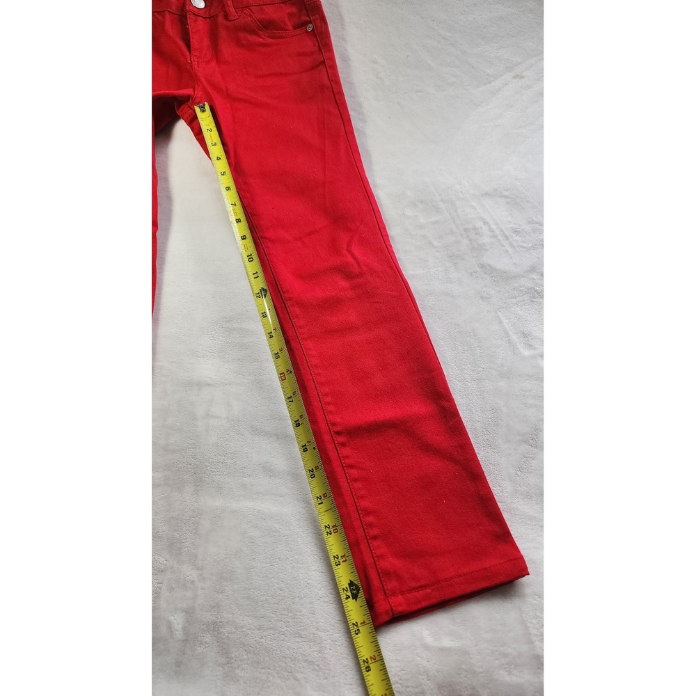 Celebrity Pink Girls Skinny Jeans Tango Red Size 12 CK5820F57 Slim Fit Pants - Picture 2 of 7